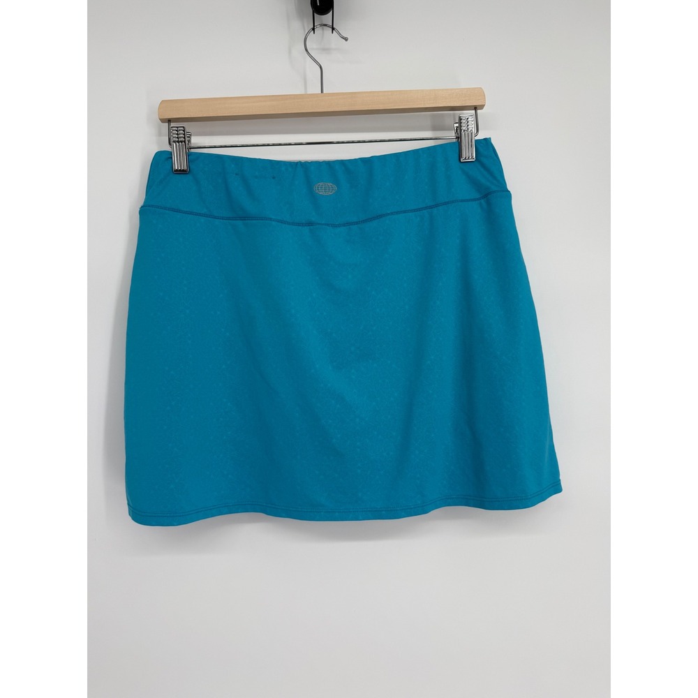 Reel Legends Athletic Skort Blue Pull On Elastic Waist Tennis Golf Womens Sz M
